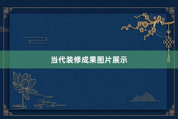 当代装修成果图片展示